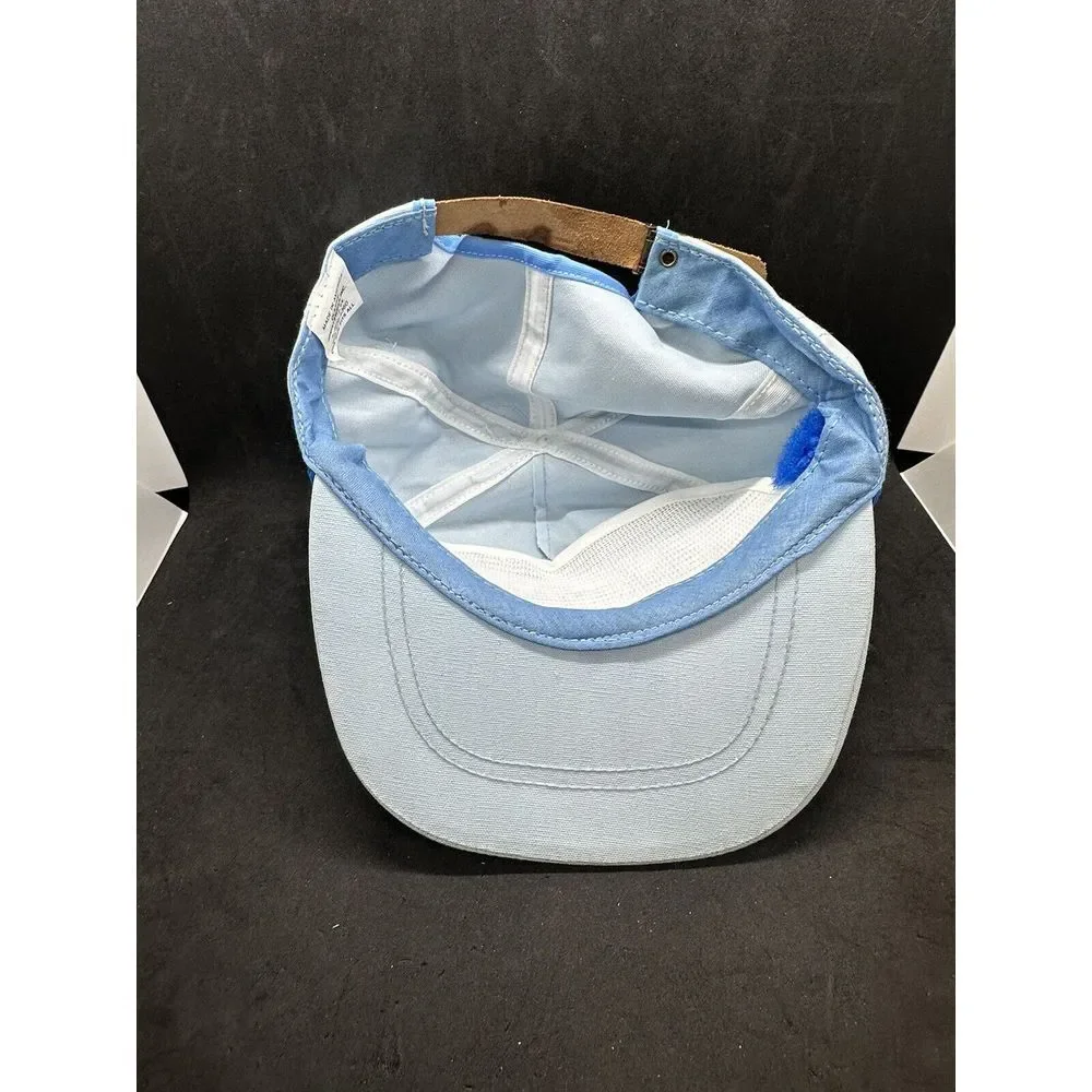 Vintage Classic Sportswear Sky Blue Scottsdale Strapback Hat‎ Rope Braid USA NOS